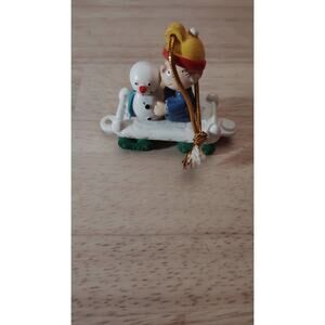 Instant decision US 1990s Peanut Linus 7.2 cm Freight Car Christmas Ornament Dol